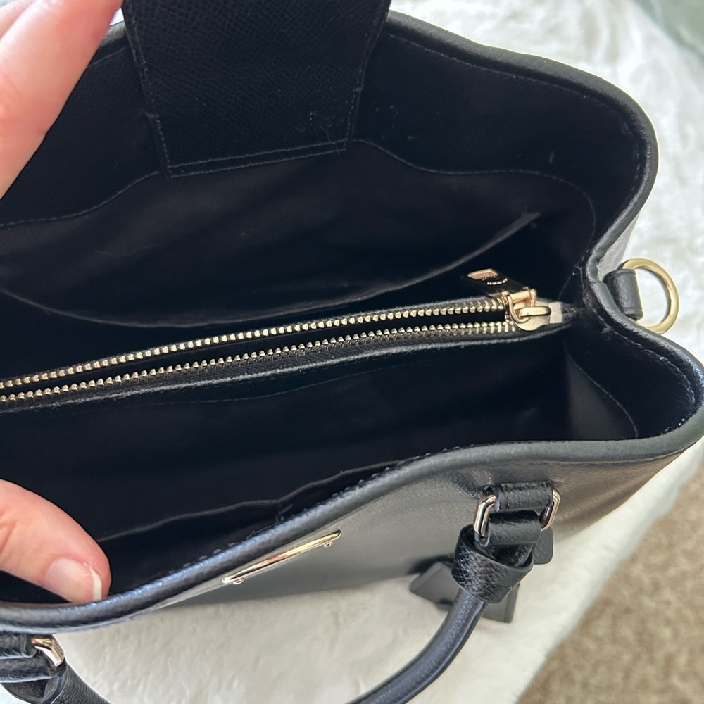 Coach Black Leather Satchel Bag - Black - Picture 6 of 10